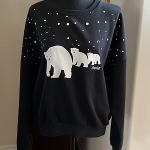 Wildfox Coca Cola Brars Fifi Jet Black sweatshirt Size M